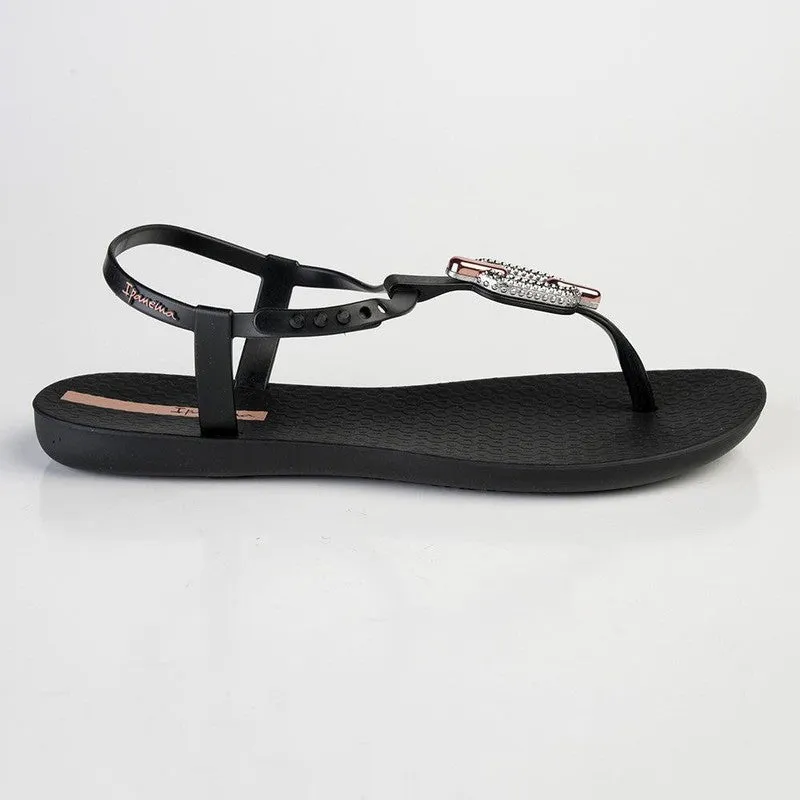 Ipanema May Chain Link Thong Sandals - Black