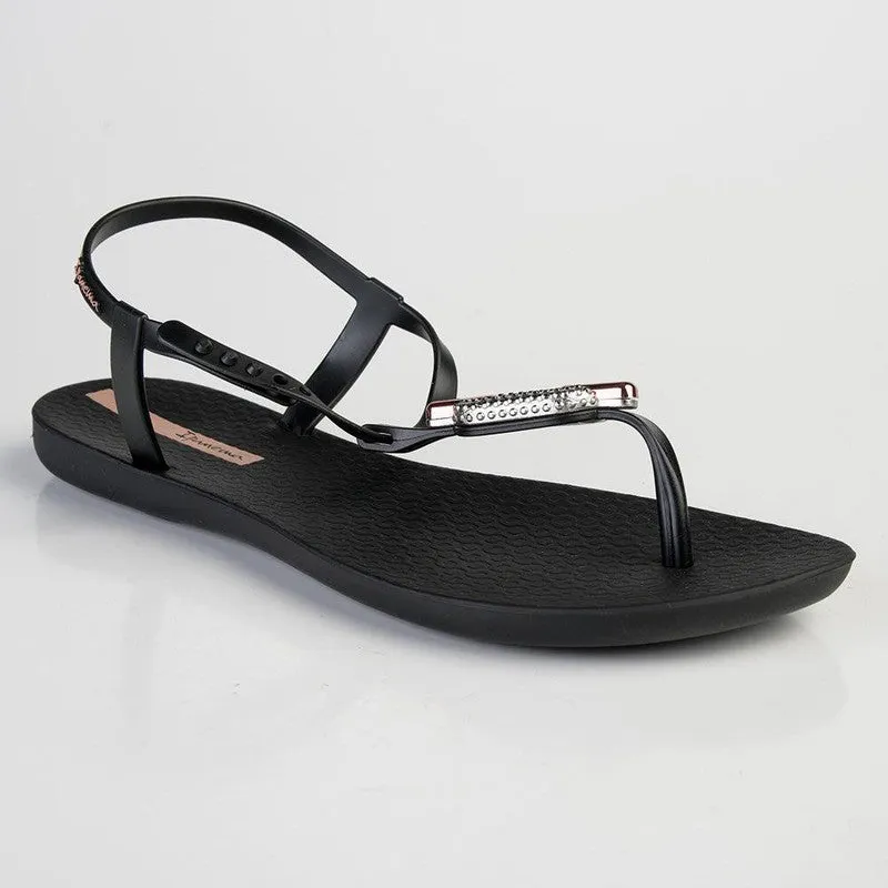 Ipanema May Chain Link Thong Sandals - Black