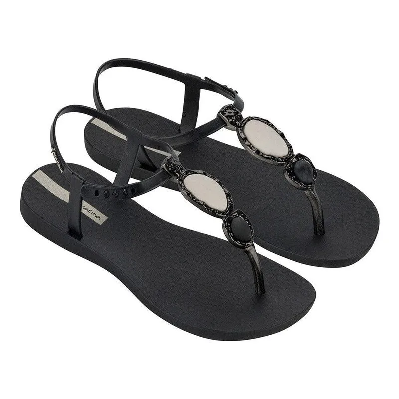 Ipanema Oval Trim Thong Sandals - Black