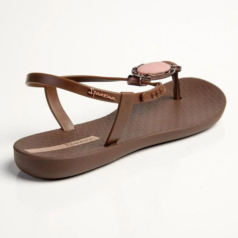 Ipanema Oval Trim Thong Sandals - Brown