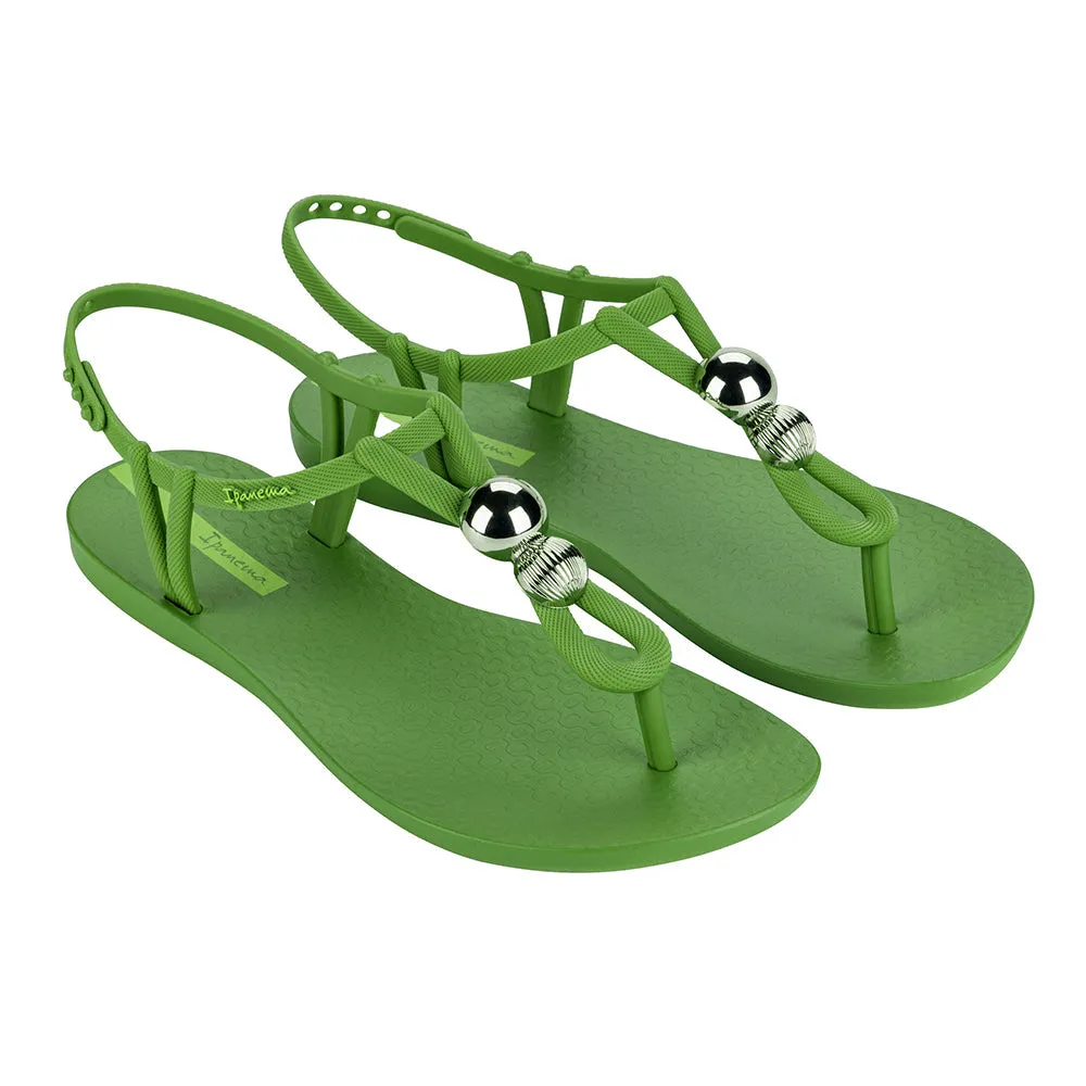 Ipanema Slingback Knotted Thong Sandals - Green