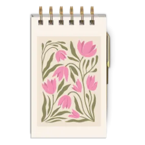 Light Pink Floral Market Jotter Notepad