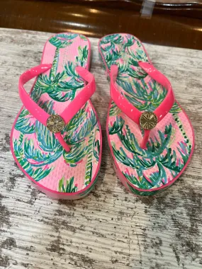 Lily Pulitzer Pink Flip Flops