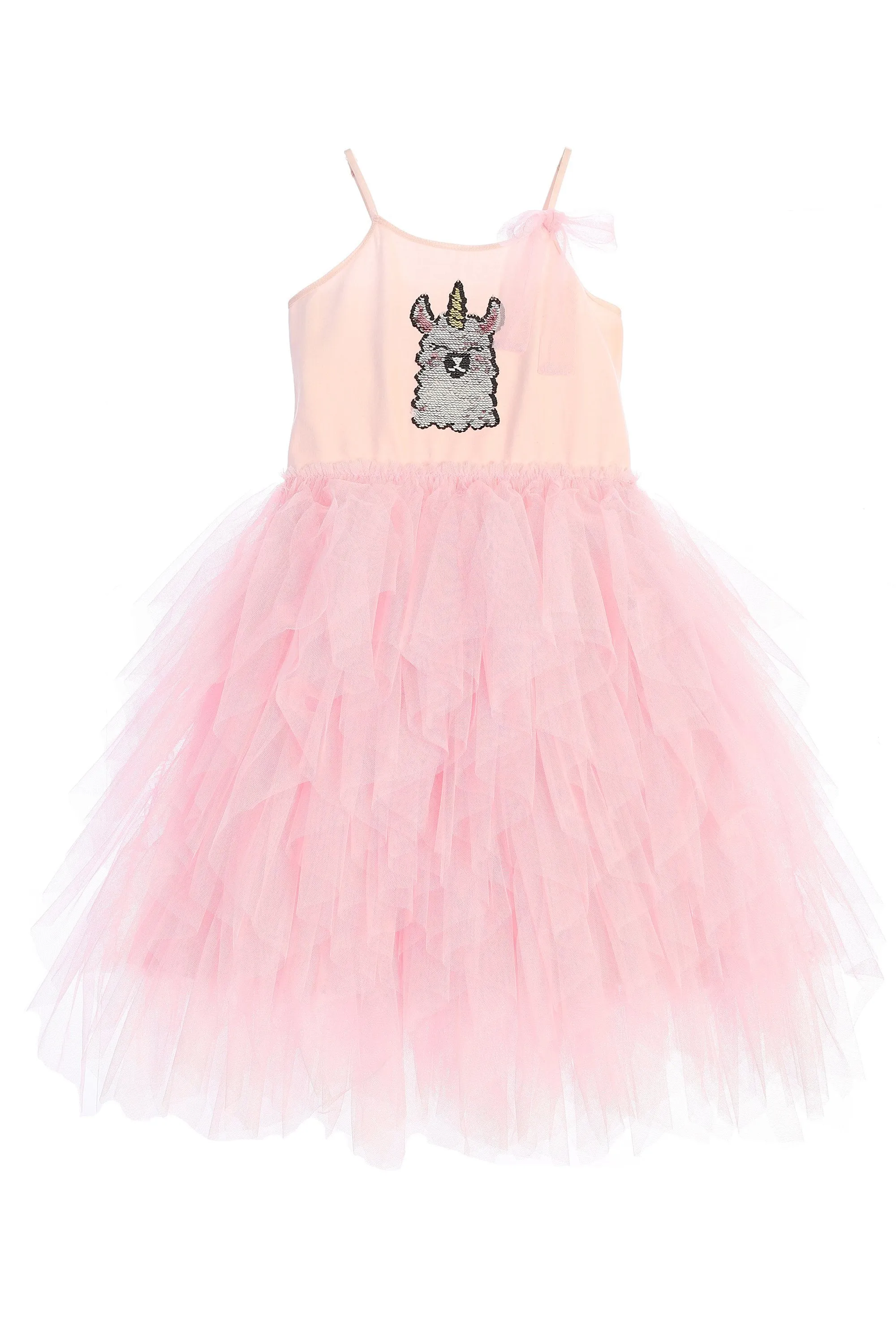 Llama-corn Flip Sequin Tutu Girls Dress