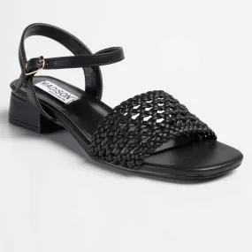 Madison Georgia Ankle Strap Sandal - Black