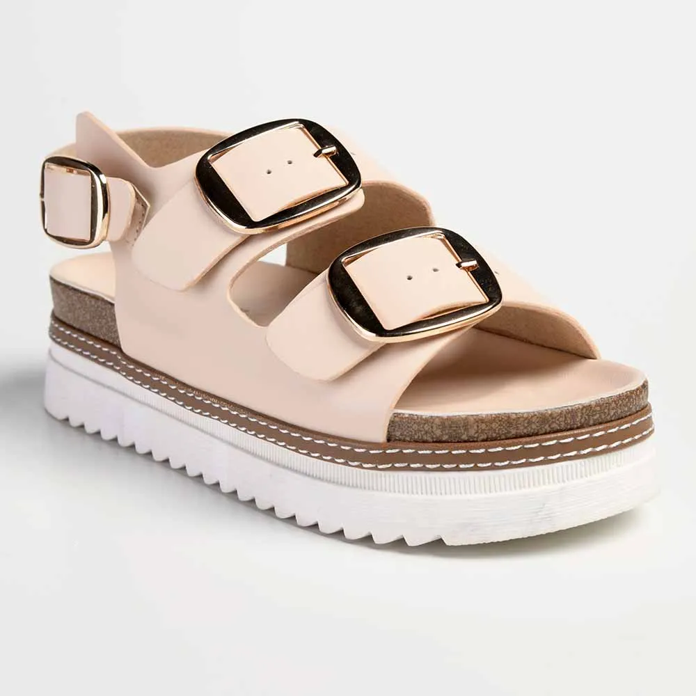 Madison Jaden Slingback Sandal - Beige