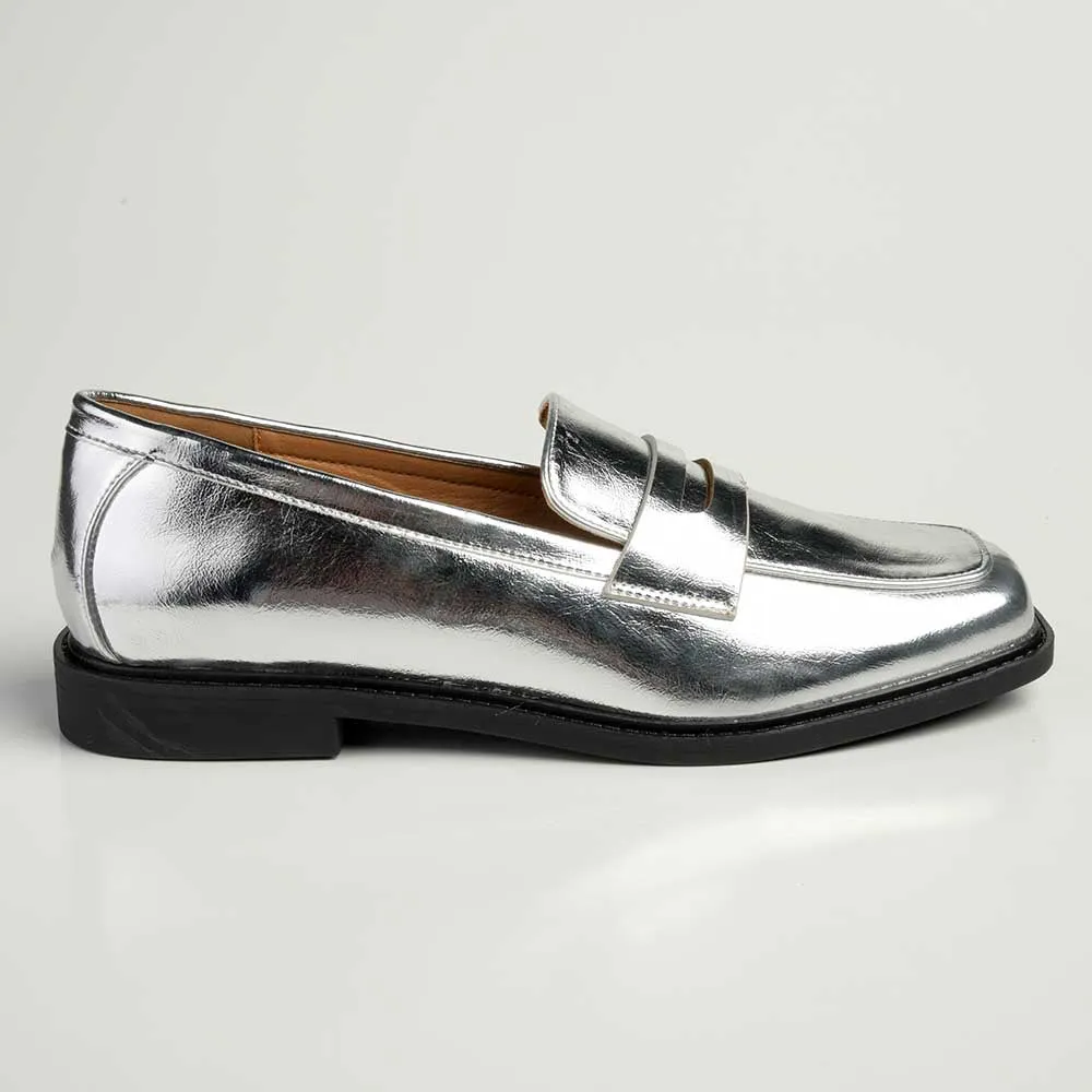 Madison Pippa Loafer - Silver