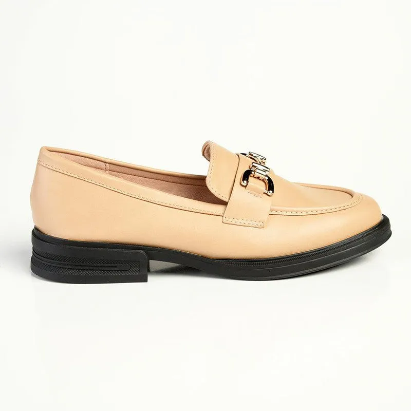 Madison Poppy Platform Loafer - Nude