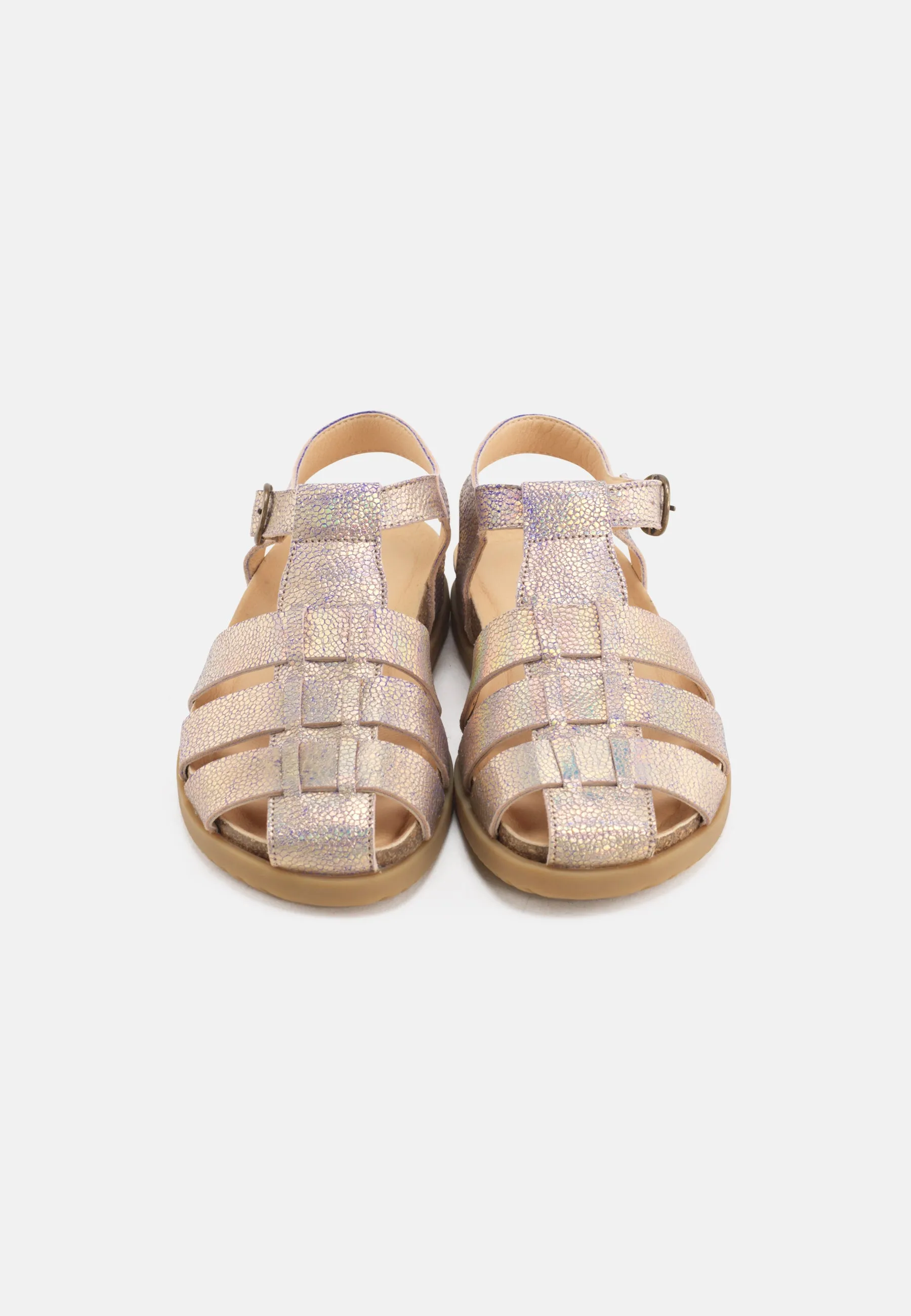 Malene Sandal Metallic Suede - Multicolor