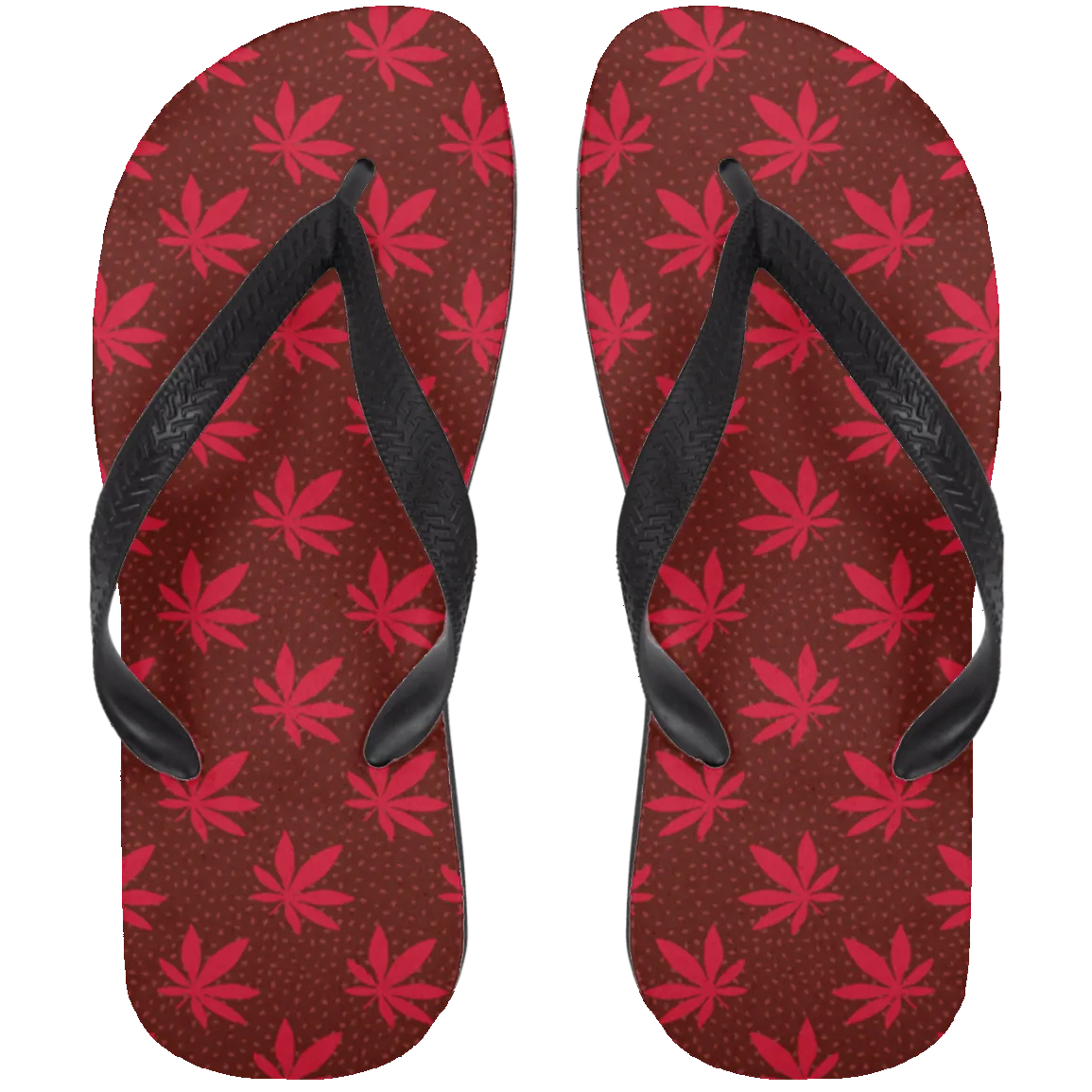 Marijuana Plant Flip Flops