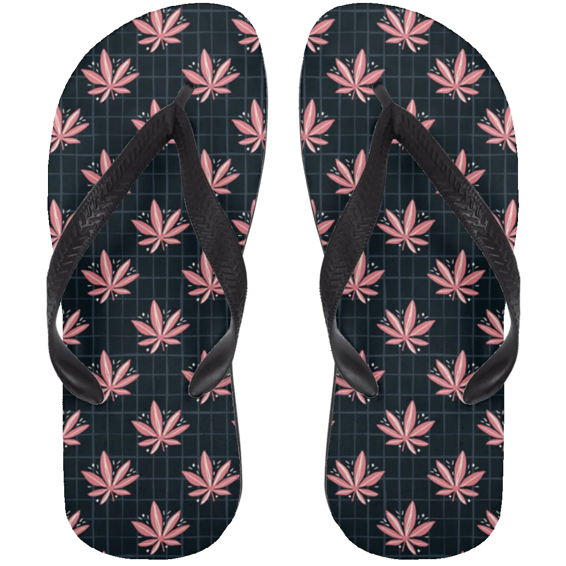 Marijuana Plant Flip Flops