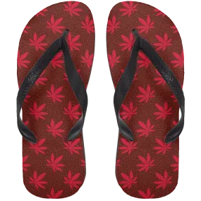 Marijuana Plant Flip Flops