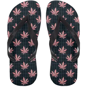 Marijuana Plant Flip Flops