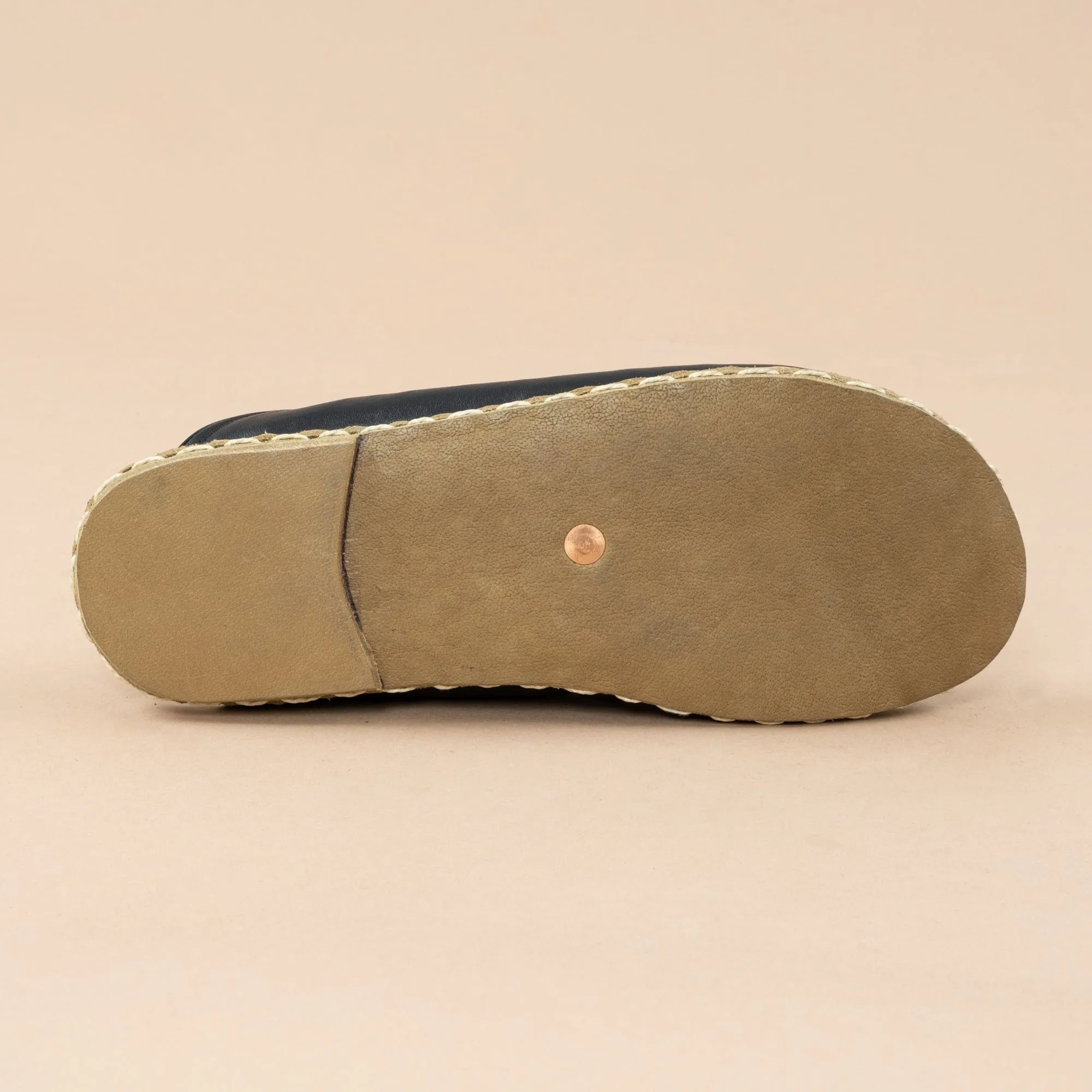 Men's Black Barefoot Slippers