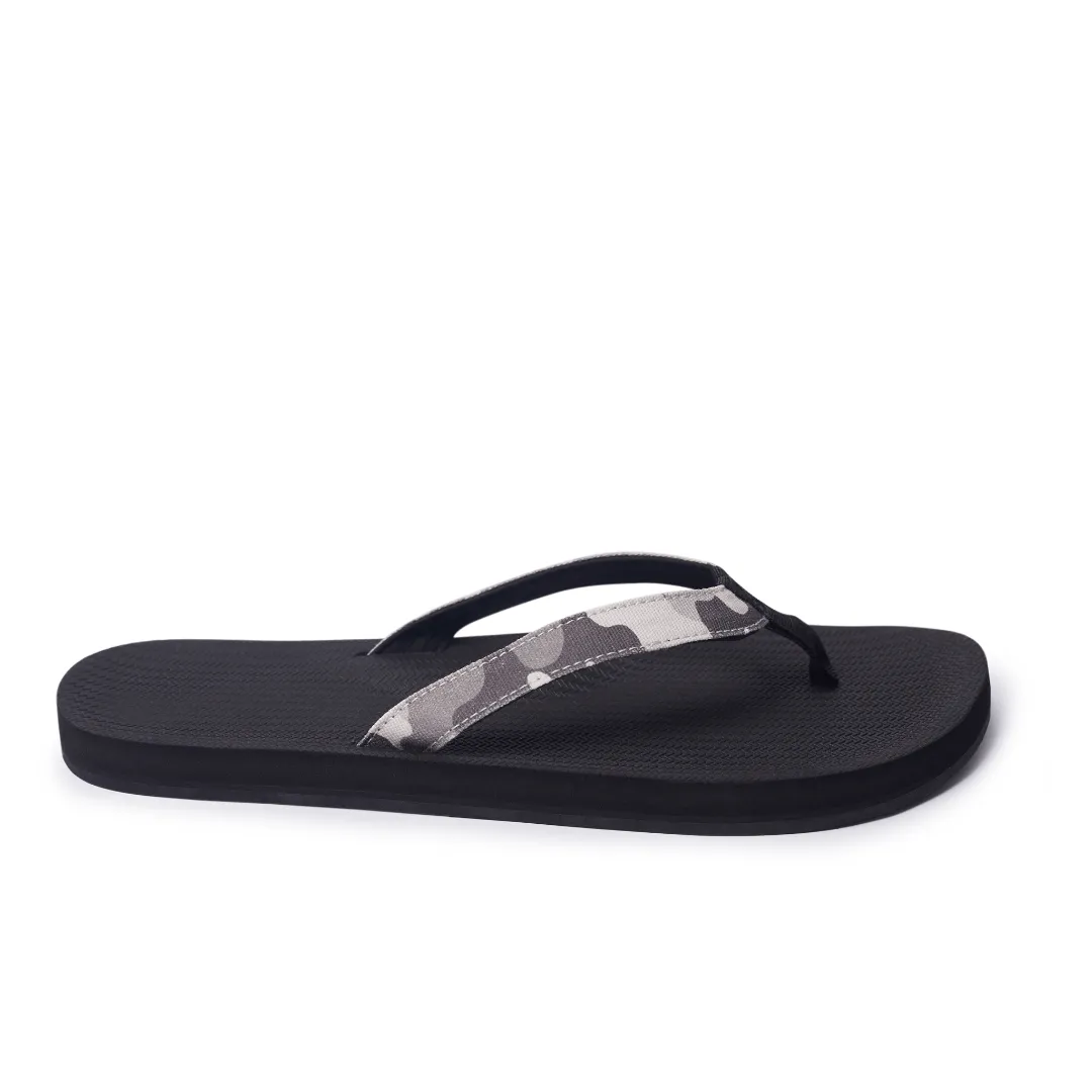 Men’s Flip Flops Camo - Black/White Camo