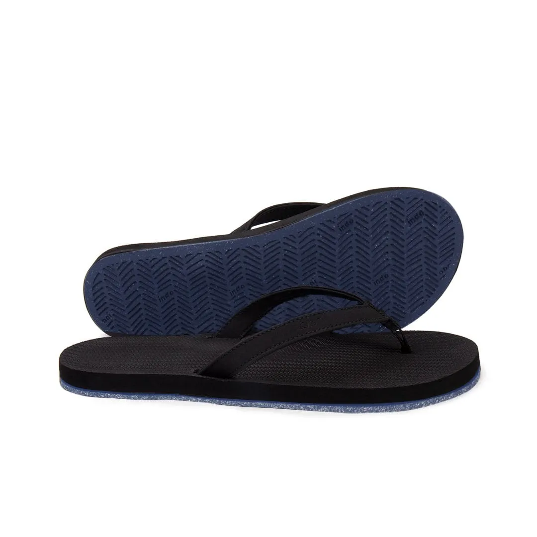 Men’s Flip Flops Sneaker Sole - Indigo Sole/Black