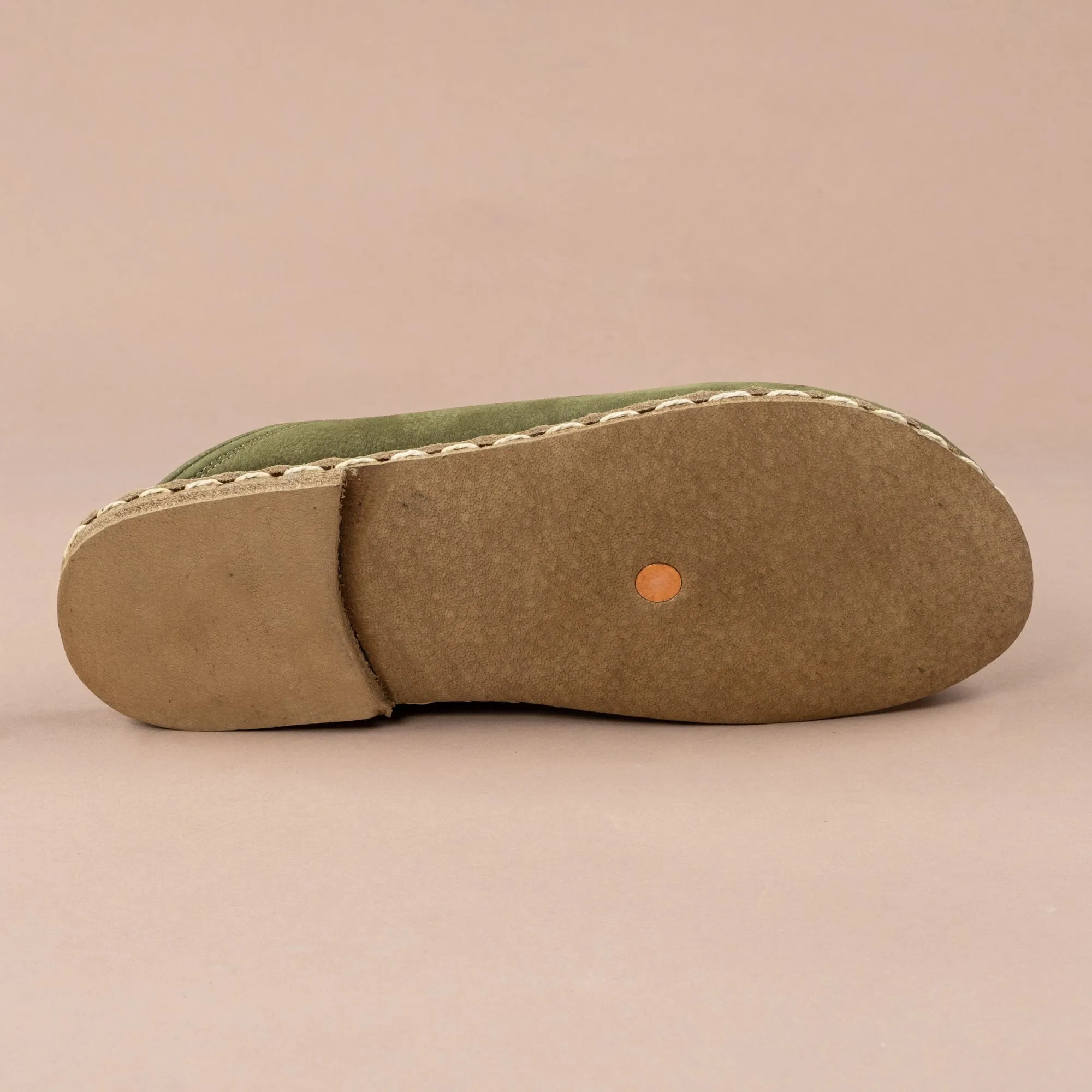 Men's Olive Barefoot Slippers