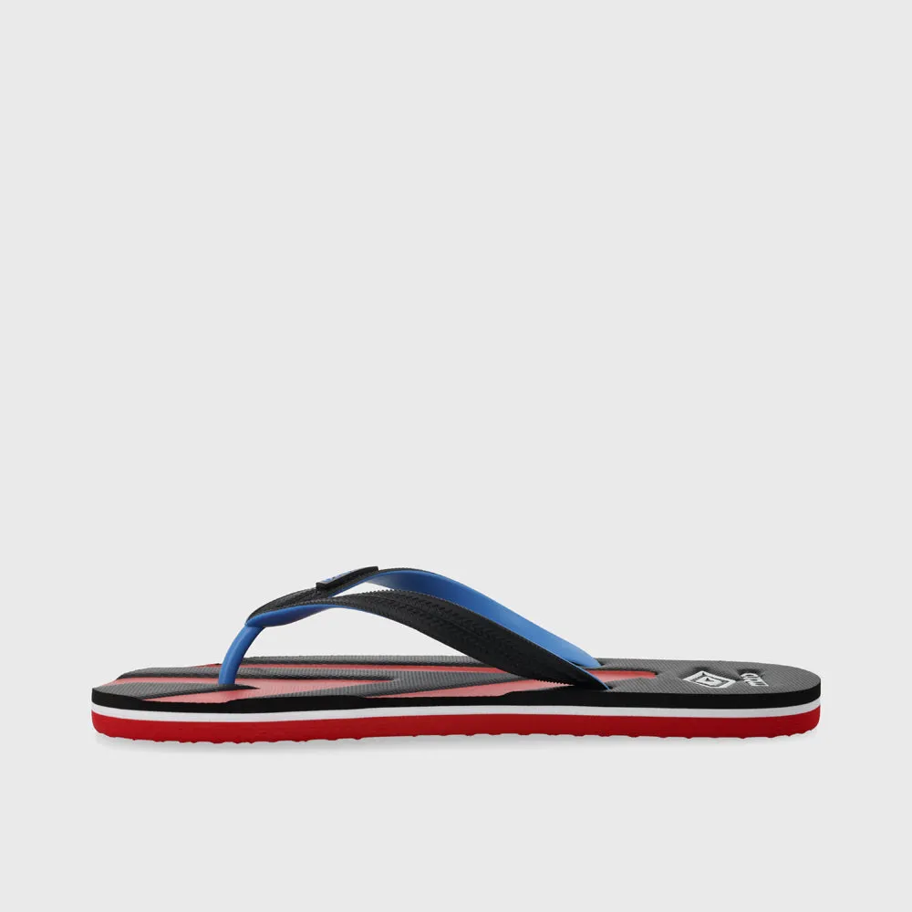 Mens Umbro Asym Diamond Thong Sandal Black/Red _ 181186 _ Black