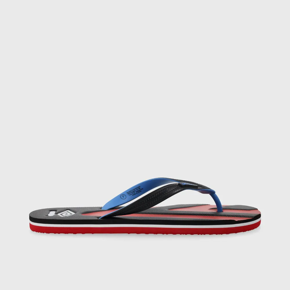 Mens Umbro Asym Diamond Thong Sandal Black/Red _ 181186 _ Black