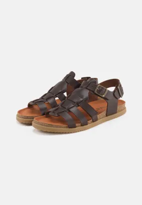 Mette Sandal Leather - Coffee