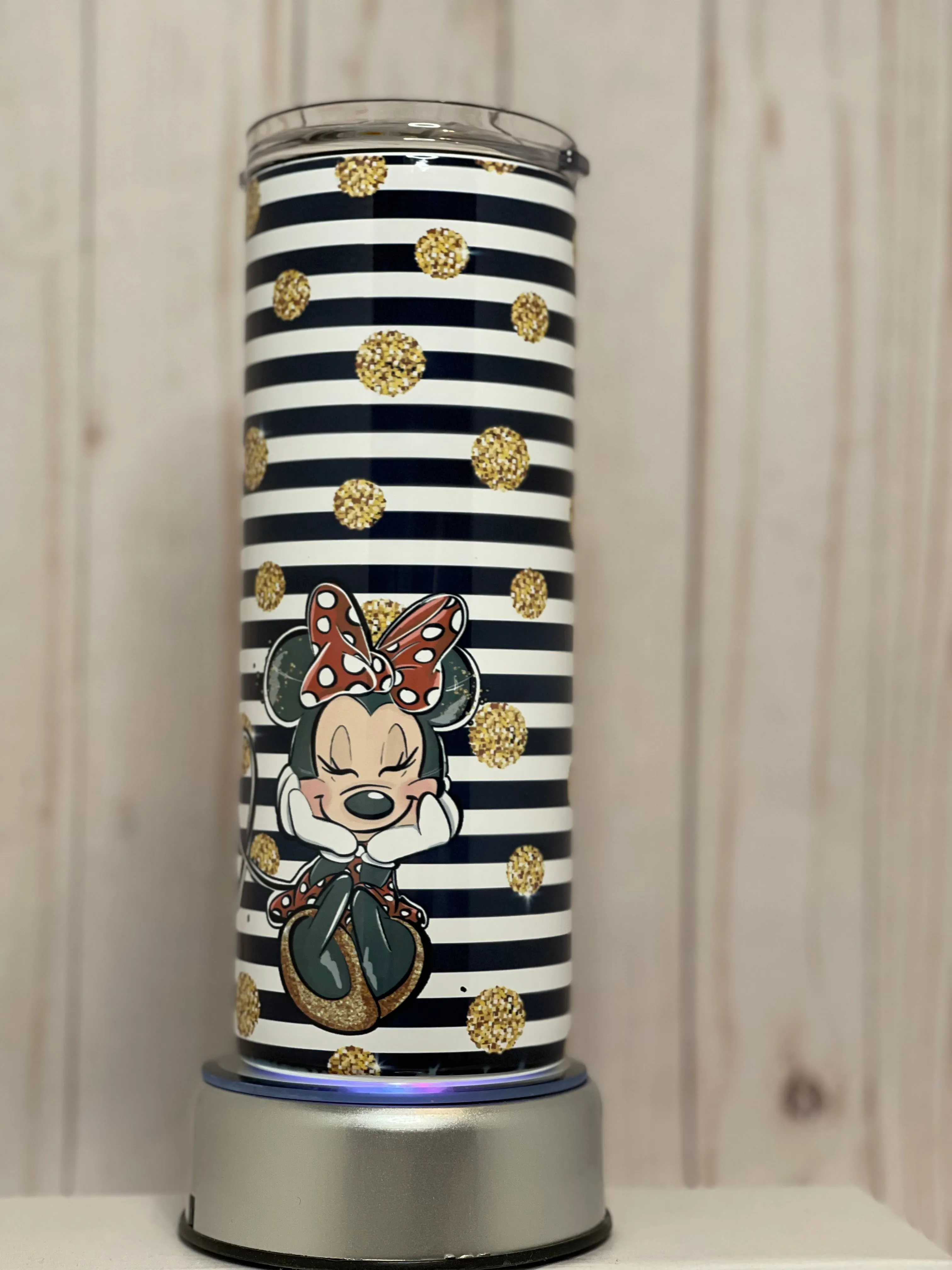 Mickey and Minnie Stripe 25 oz Tumbler