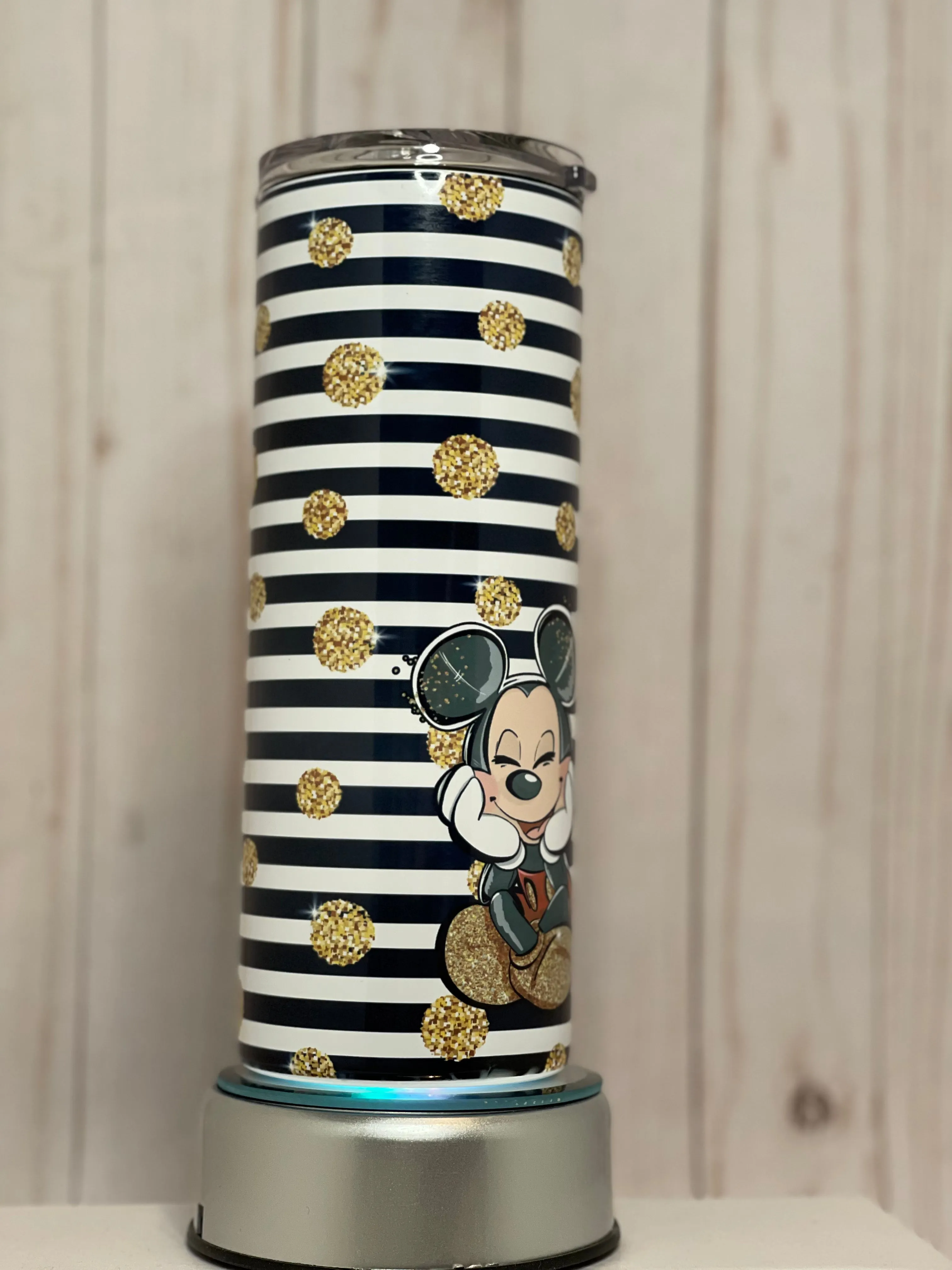 Mickey and Minnie Stripe 25 oz Tumbler