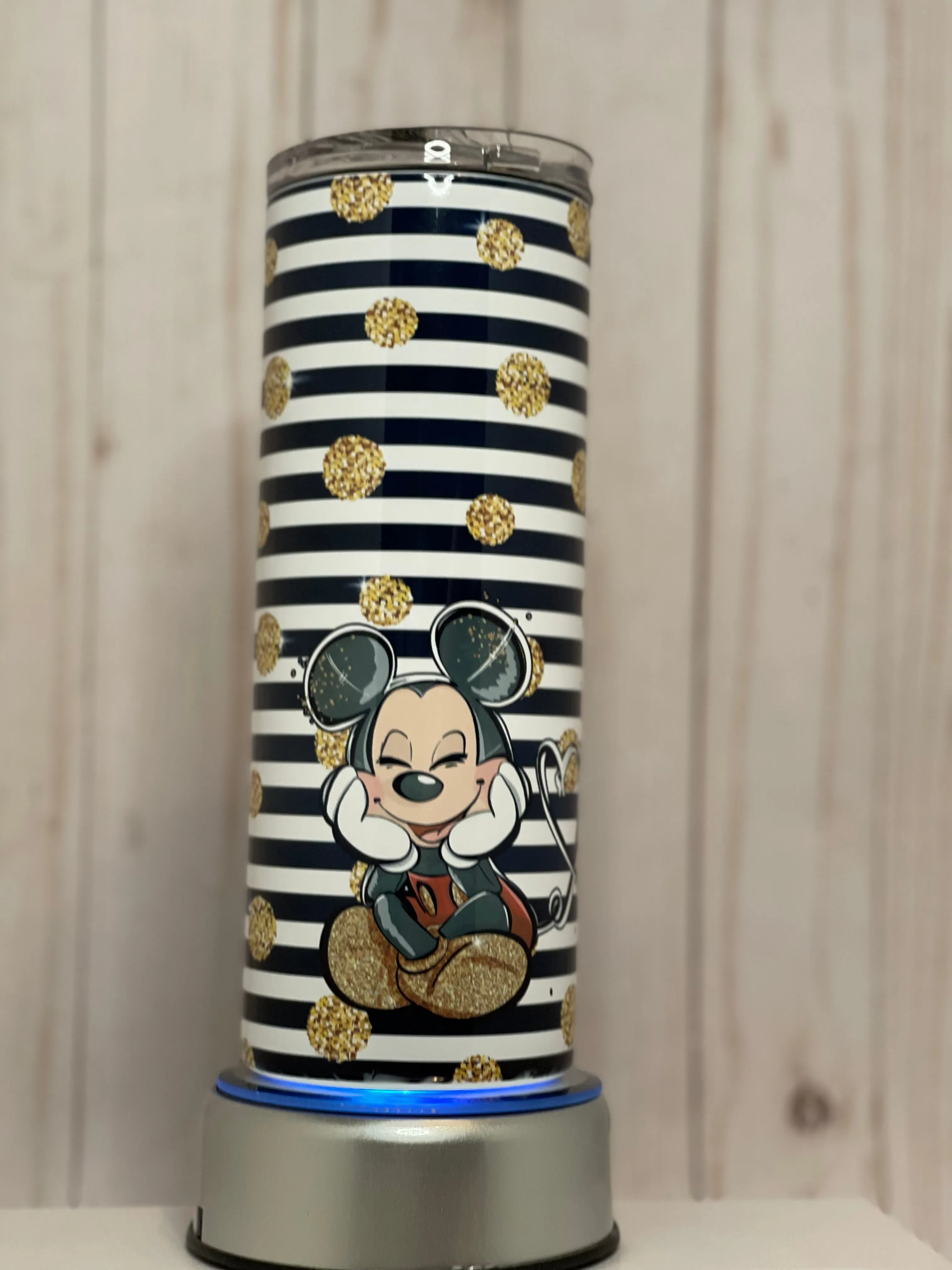 Mickey and Minnie Stripe 25 oz Tumbler