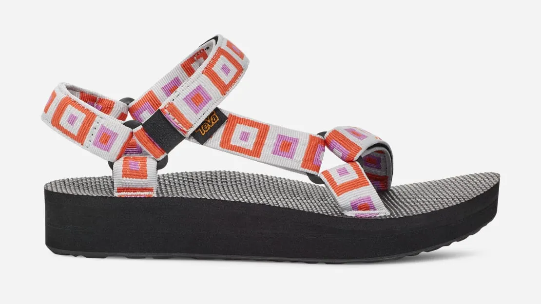 Midform Universal Sandal in Retro Squares Explore