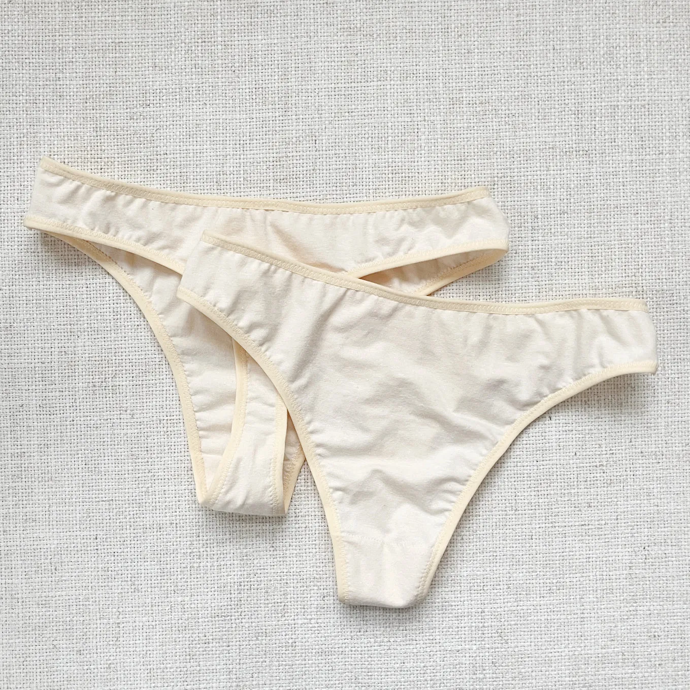 Organic cotton or wool thong