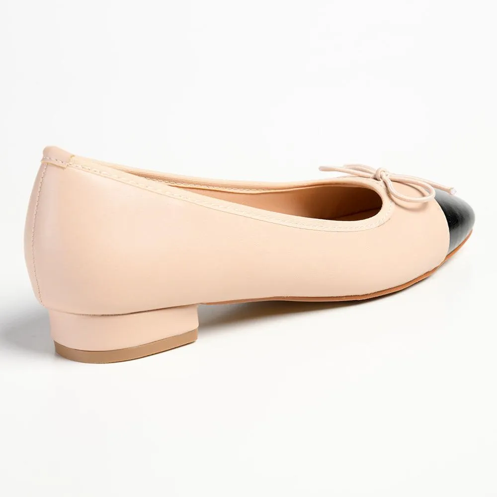 Pierre Cardin Melisse Pump - Natural / Black