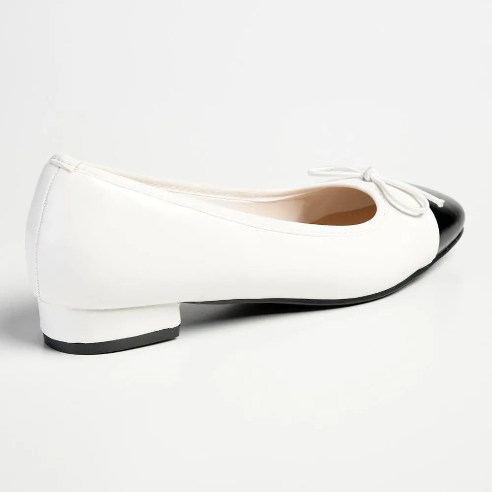 Pierre Cardin Melisse Pump - White / Black