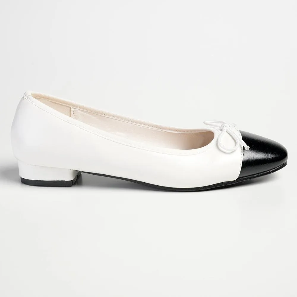 Pierre Cardin Melisse Pump - White / Black