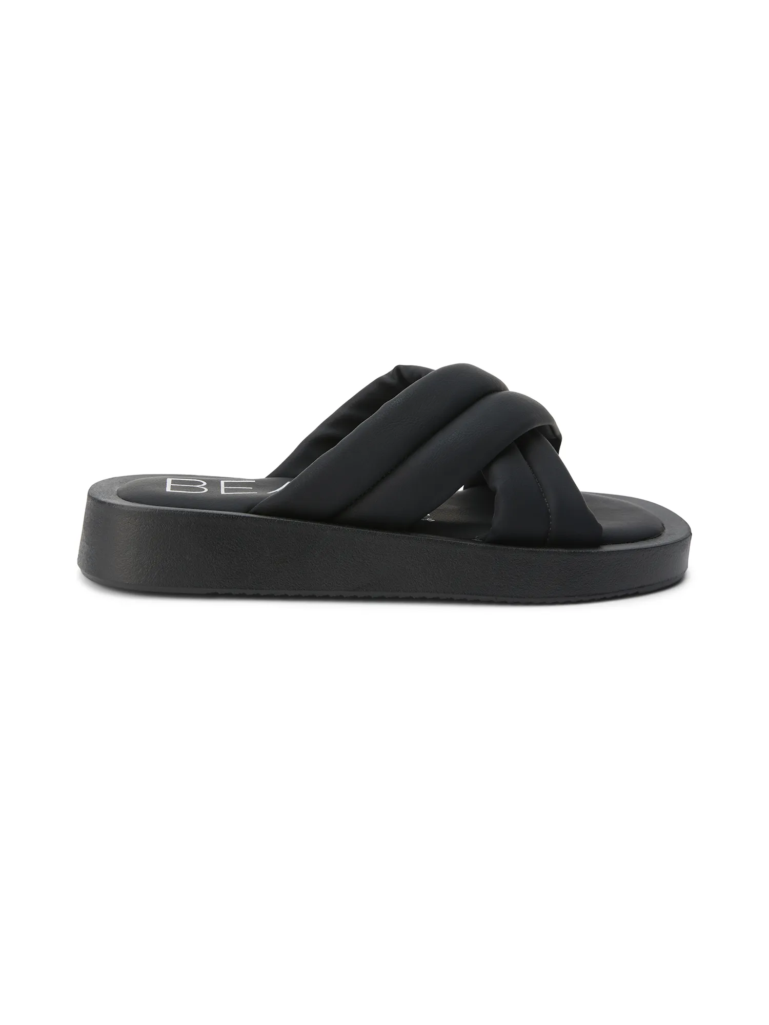 Piper Slide Sandal in Black