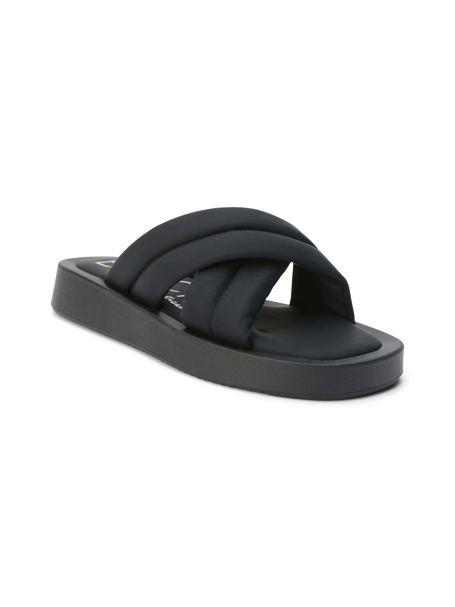 Piper Slide Sandal in Black