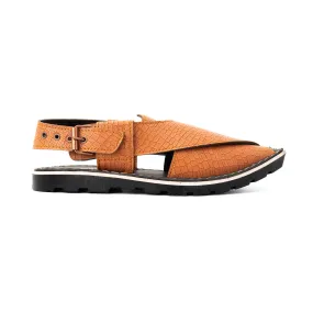 PU Leather Peshawari Chappal H16