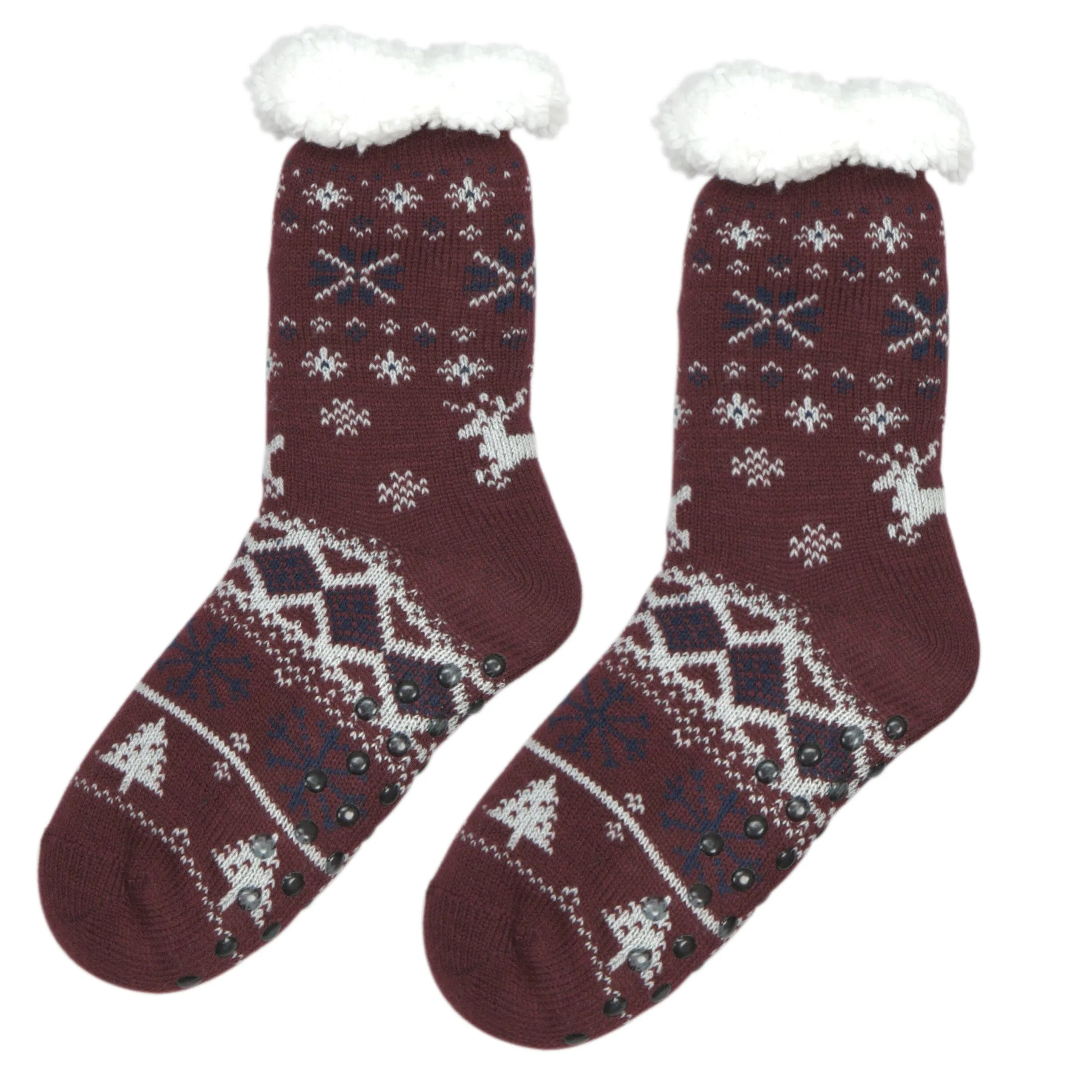 Reindeer Love Slipper Socks