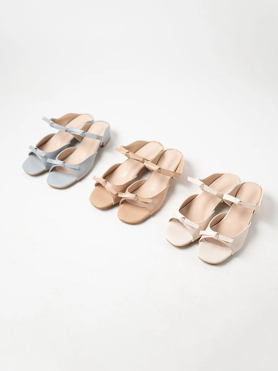 Ribbon Sandal Mules