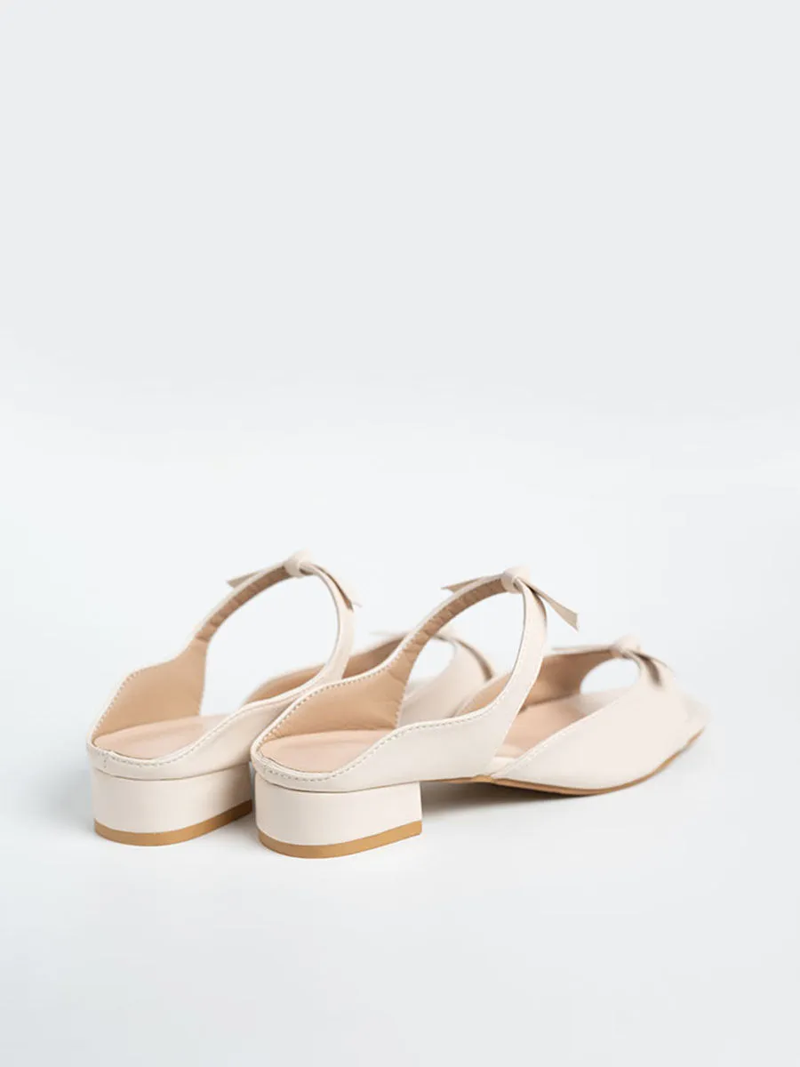 Ribbon Sandal Mules