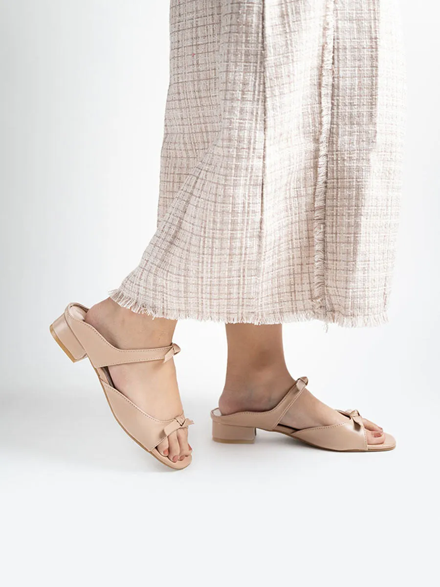 Ribbon Sandal Mules