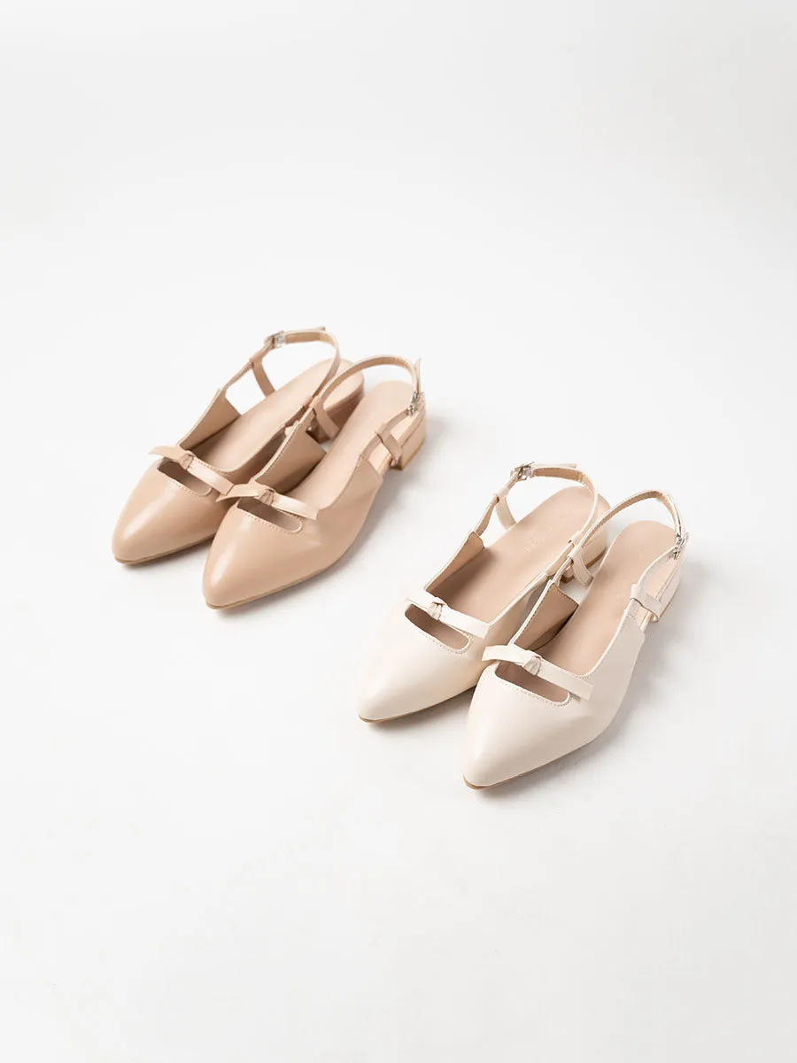 Ribbon Slingback Flats