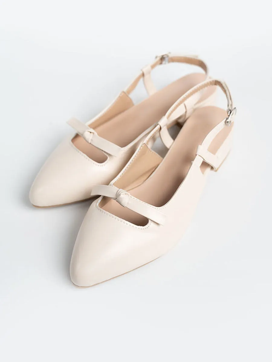 Ribbon Slingback Flats