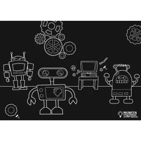 Robot Chalkboard Placemat