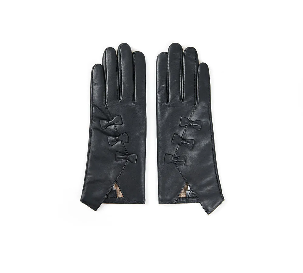 Sheepskin Wool Ladies Leather Gloves Belinda