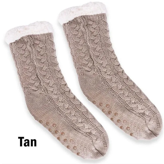 Sherpa Lined Slipper Socks