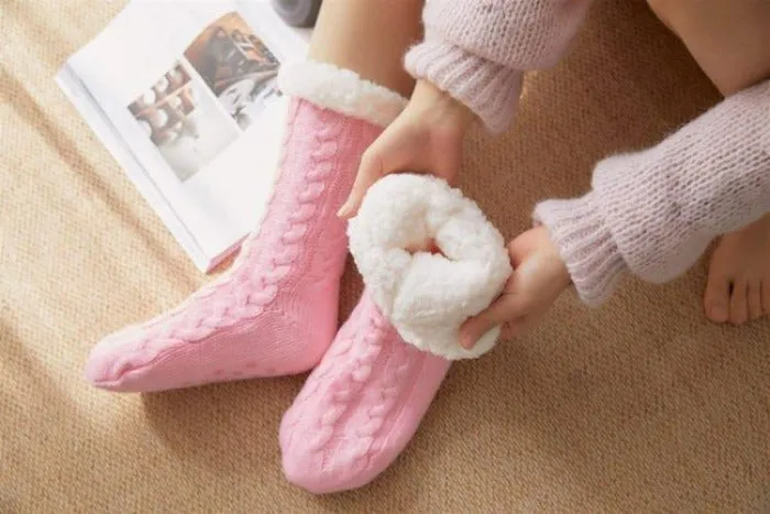 Sherpa Lined Slipper Socks