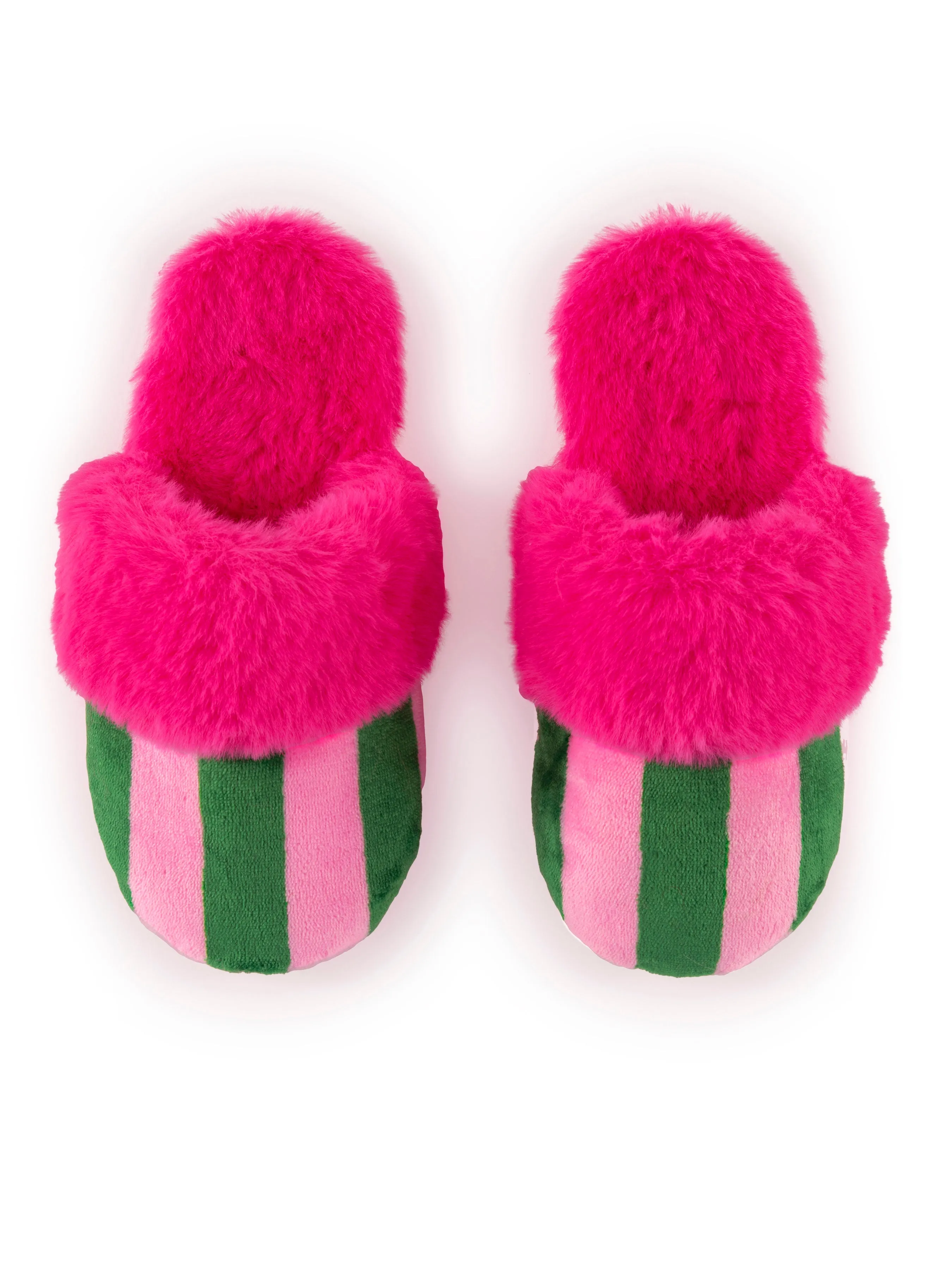 Shiraleah Felicity Stripe Slippers, Pink