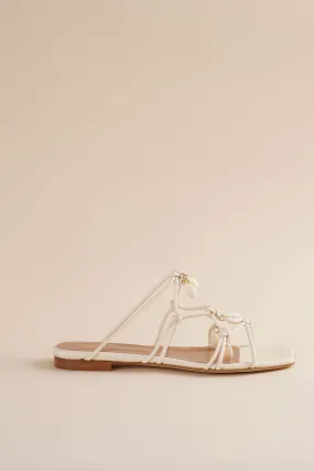 Shoreline Flat Sandal in Ivory