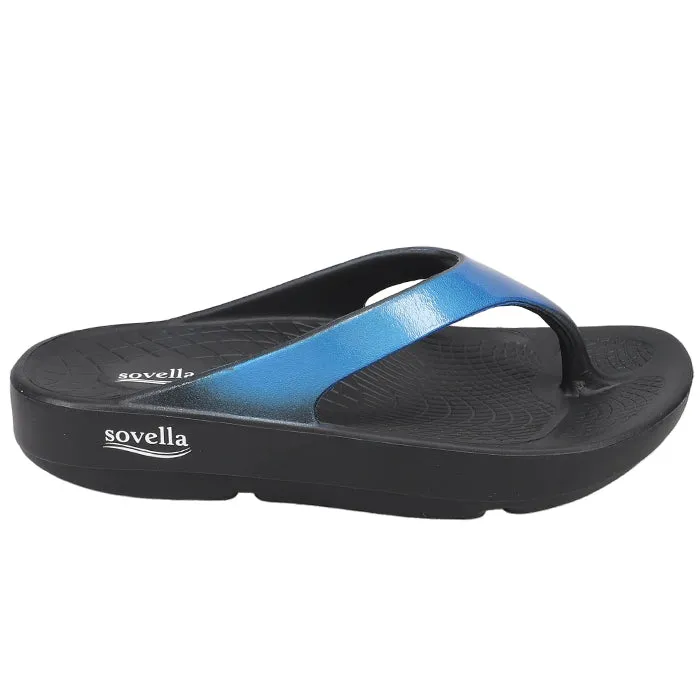 Sovella Women's PF Thong Blue/Metallic