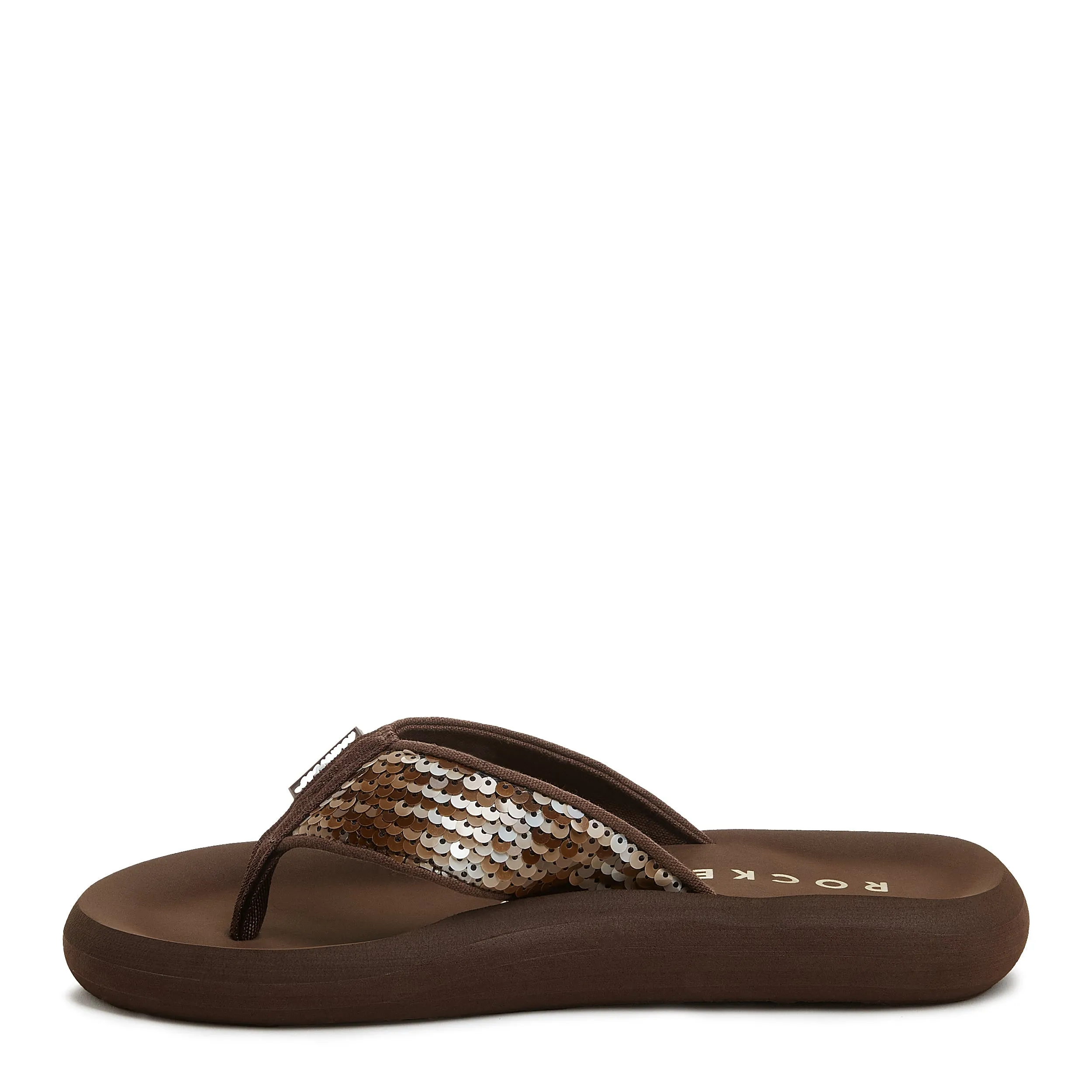 Spotlight Brown Sequin Flip Flop