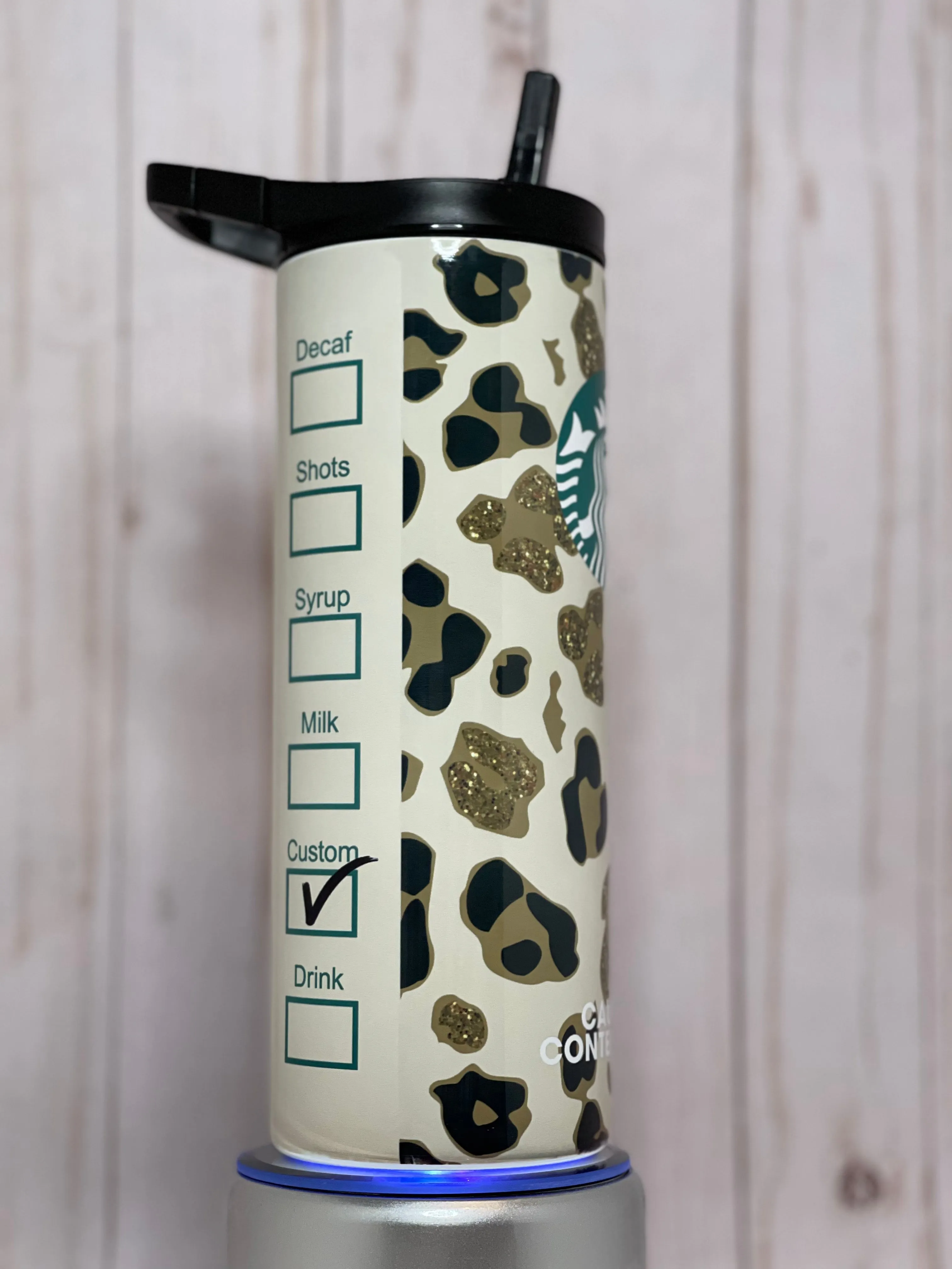 Starbucks leopard 25 oz Tumbler